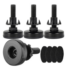 4-Pack Adjustable Furniture Levelers with Feet, Nails & Pads—1320Lbs Capacity, Compatible with Cabinets, Sofas, Tables, Chairs