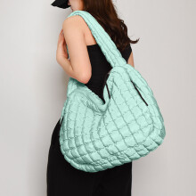 Veľká prešívaná dámska kabelka Puffer Tote – mäkká nafúknutá crossbody a hobo kabelka, peňaženka, darček k narodeninám a Dňu matiek