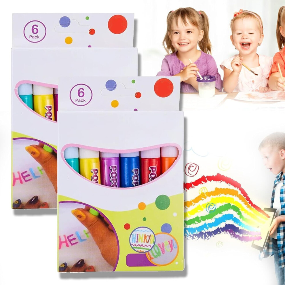 Priormer Puffy Pens,Priormer Magic Puffy Pens,1 Pack/6pcs MarcadoresPuffy,DIY Bubble Popcorn Drawing Pen,For Arts & Crafts Supplies