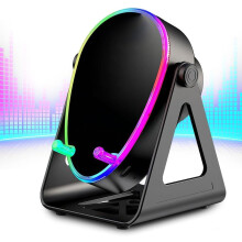 Altavoz Bluetooth inalámbrico con soporte para teléfono 5 en 1 Negro