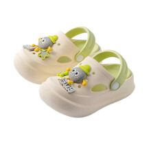 Toddler Slippers, Waterproof Kids Garden Clogs, Quick-Dry Non-Slip Outdoor Play Shoes for Boys & Girls, Closed-Toe Sandals for Beach/Pool, Z01 Green,
