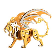 3D Metal Puzzle for Adults, 95Pcs 3D DIY Mechanical Punk Mythical Creature Scorpion-Tailed Griffin Model Kit, Creative Art Ornament for Home & Office