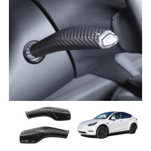 Accesorios para la cubierta de la palanca de cambios para Tesla 3 (excepto Highland) 2017-2023, Tesla Y (carbono negro mate) 2020-2025.