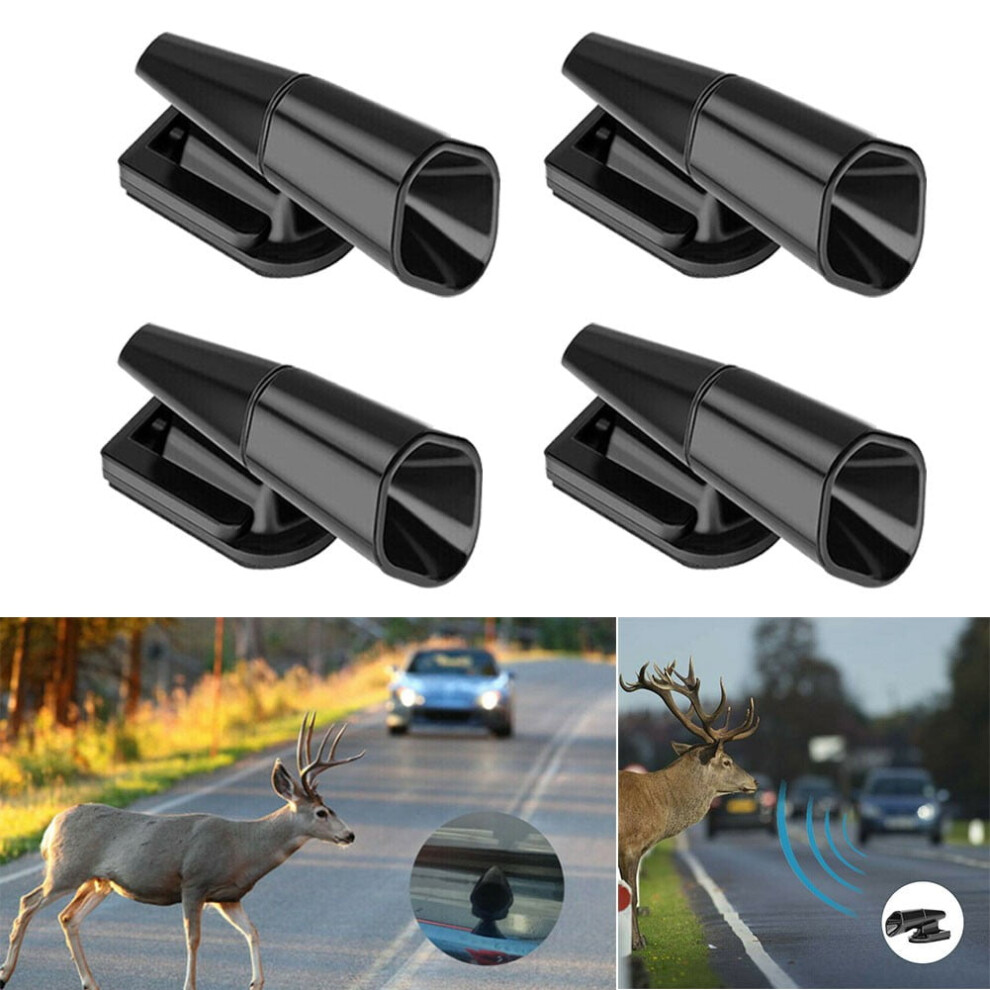 4Pcs Ultrasonic Car Deer Whistle Animal Repeller Auto Safety Save 9405492466548