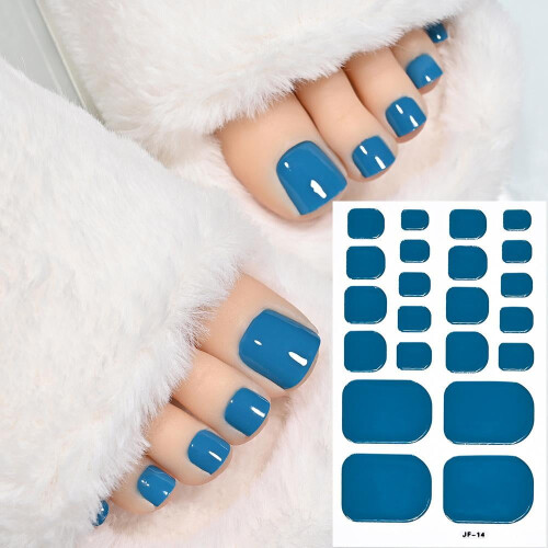 22tips Bakfria Tånagelstickers Heltäckande Tånagellacksremsor