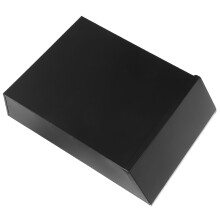 Boîte aux lettres murale en métal noir, sécurisée et résistante aux intempéries, design moderne pour la maison et le bureau