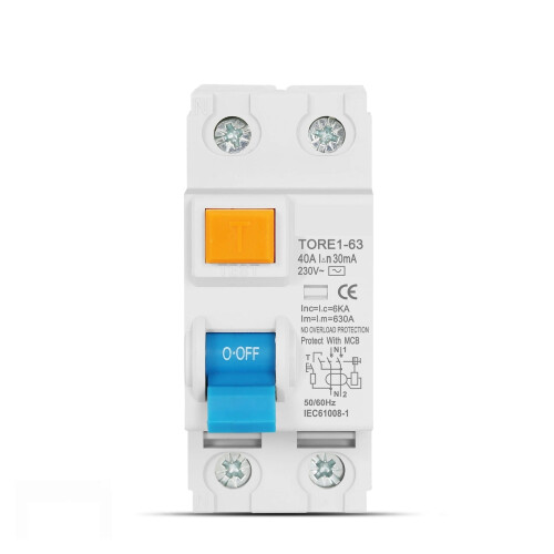 2P16A63A10mA30mA100mA6KA RCCB RCD230V Ηλεκτρομηχανικός διακόπτης διαφορικής ασφάλειας