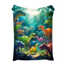Bratchlúdach Dineasár do Bhuachaillí Flanail 50x60 orlach