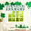 Rideau occultant pour la Saint-Patrick, en polyester avec œillets pour tringle ou 1