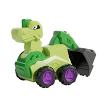 Druk- en rij-dinosaurusauto's voor peuters van 1-5 jaar, bouwvoertuig zandbakgraafmachine – kerst-/verjaardagscadeaus, cadeautjes voor in de
