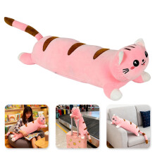 Beheizbares Katzen-Plüschkissen mit USB-Anschluss und Nackenwärmer (50 cm)