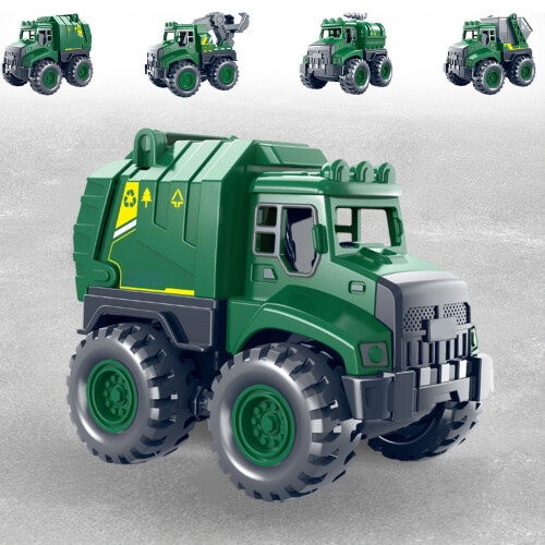 Müllwagen-Spielzeugmodell mit Trägheitsfunktion