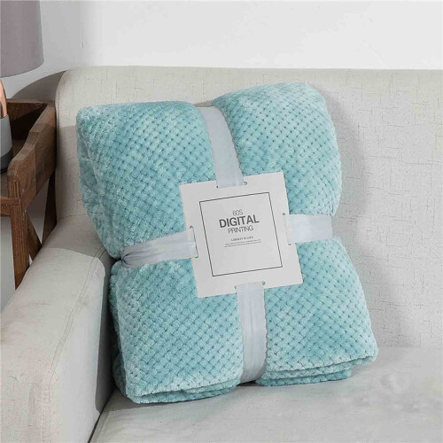 Manta reversible de microfibra de 100x70 cm.