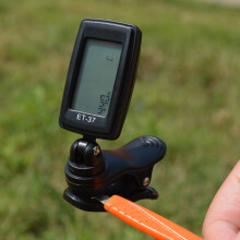 1Pc Pizzicato Tuner Black for Plucked Instruments Featuring Precision Sound Measurement and Easy Monitoring