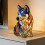 LED-skulptur för hund i harts 1