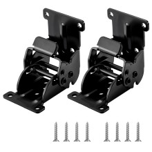 Lot de 2 charnières invisibles robustes en fer, accessoire portable pour tables pliantes et armoires, système de verrouillage pour usage quotidien