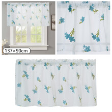Curtain,Floral Curtains Kitchen Coffee Curtains Bedroom Rod Curtains Lace Short Curtains Lace Curtains 54 X 36 Inch 1 Panels