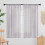 Transparente gardiner lysegrå 91 cm B x 112 cm L 2 paneler 1