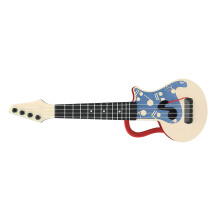 Rote Ukulele aus Nylon für Anfänger, 21 Zoll