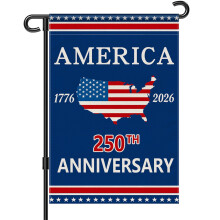 Steag de grădină aniversar SUA de 250 de ani (30x45 cm) – „Noi, poporul” 1776-2026 Semn patriotic pentru curte, banner vertical pentru