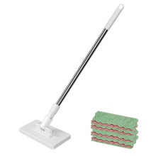 1 ks jednorazový mop + 4 ks opakovane použiteľné utierky z mikrovlákna, výsuvná rukoväť 40", kompatibilné s