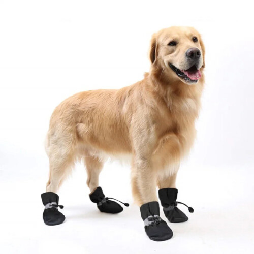 Set di 4 scarpine impermeabili per cani – Calde e foderate in cashmere per cuccioli