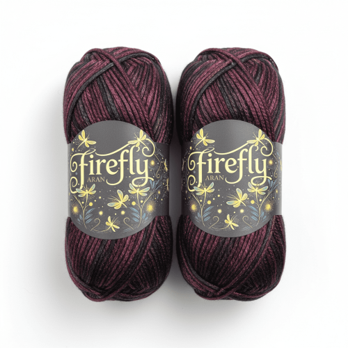 Νήμα πλεξίματος Firefly Iridescent Shimmer – Κλωστή πλεξίματος Aran 100g με λάμψη που αλλάζει