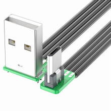 USB till Micro USB vinklad kabel för laddning och data