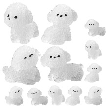 Lot de 12 figurines miniatures d'animaux mignonnes, phosphorescentes pour un effet lumineux nocturne.