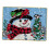 Κιτ αγκίστρωσης χιονάνθρωπου, κατασκευή χαλιών, κέντημα, σταυροβελονιά, 1
