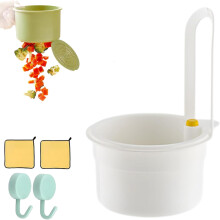 Passoire alimentaire pour évier, panier d'égouttage à suspendre au robinet avec bouton intelligent et panier en maille, compatible avec les