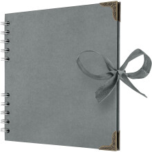 60-Page 8x8" Brown Kraft Scrapbook Album, 200gsm, Compatible with Scrapbooking & Craft Projects