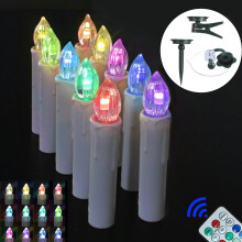 Lot de 10 bougies LED pour fenêtre, sapin de Noël, bougies chauffe-plat sans flamme avec minuterie et clip de fixation, décorations pour fêtes,
