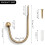 Brass Curtain Holdbacks 2-Pack, Wall-Mounted Decorative Tiebacks with Hardware – Compatible with Standard Drapes 1