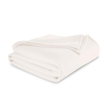 Hotel quality queen blanket, ultra soft lightweight fleece, breathable thermal bed cover, perfect for couch sofa travel camping, white