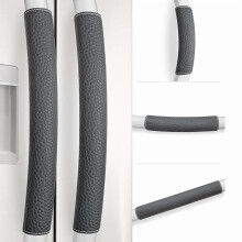 Poignées de porte de réfrigérateur noires, lot de 5