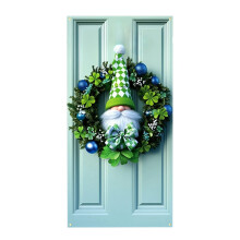 Deurgordijn voor St. Patrick's Day, geschikt voor binnen en buiten, feestelijke sfeer voor St. Patrick's Day, voor thuis.
