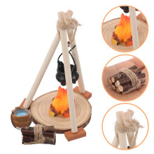 Mini vuurvlammenset voor tafeldecoratie en fantasiespel.