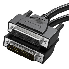 High Flexibility DB44 Male to Female/Male Connectors Cable, Shielded Serials Port Cord 26AWG Data Cable