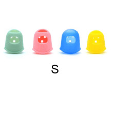 Fingertip Protector Silicone Non Slip Thumb Tip Protective Pads For Stringed Instruments Guitar Strumming Finger Caps For(Pack Of 20)