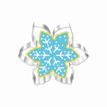Ausstechformen, große Weihnachtsausstechformen 4" (10 cm) aus Edelstahl mit Rezeptanleitung Schneemann Weihnachtsbaum Schneeflocke...