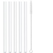Canudos de reposição compatíveis com a garrafa térmica YETI Rambler de 532 ml (18 oz), inclui 5 canudos e 1 escova de limpeza.