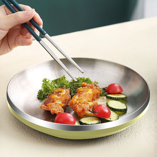 Isolert serveringsfat i rustfritt stål, 20 cm