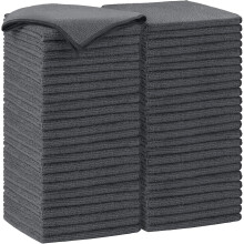 50 panni per la pulizia in microfibra (30x30 cm), morbidi, assorbenti, senza pelucchi, non lasciano aloni, ideali per auto, finestre, cucina e casa