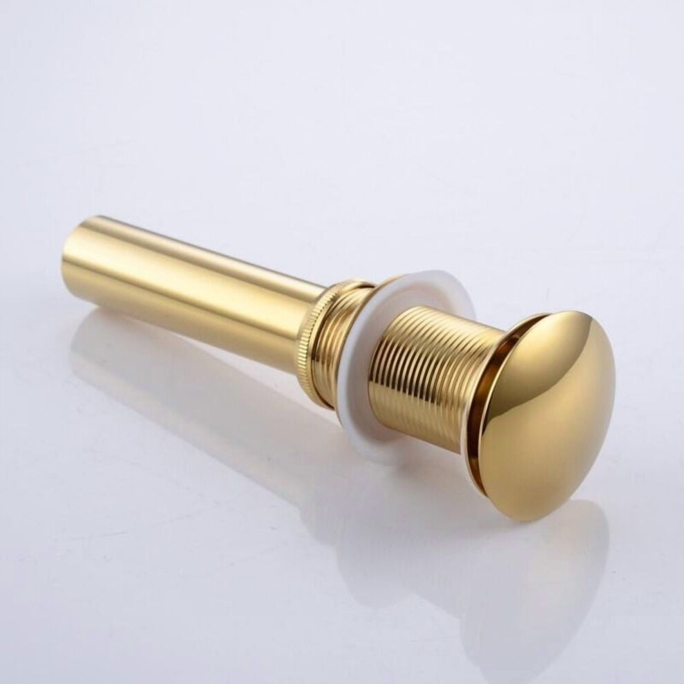 Un-Slotted Basin Sink Faucet Push Pop-Up Click Clack Maker Stopper Plug No Overflow Made 9085618298842