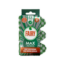 Fairy Max Power Soap Dispenser Dish Brush Refills - 3 Pack