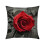 Funda de almohada de terciopelo rosa negra 45x45cm 1