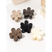 5 Stück 4 cm lange Blumenclips, Haarspangen mit Haifischmotiv für den Hinterkopf, geeignet für Frauen und Mädchen