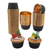 50pcs Líneálaithe Cupáin Muifín Bácála Cásanna Cupán Císte Cupáin Pháipéir Pháirc le haghaidh Bácáil san Oigheann Aeirfhriochta