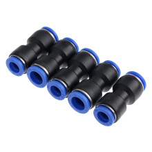 5Pcs 12mm Hole to 10mm Pneumatic Fittings Push In Straight Reducer Connectors For Air Water Hose Pneumatic Parts Quick Fitting